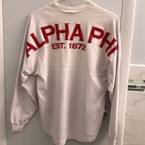 ALPHA PHI spirit jersey long sleeve